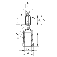 US GIL40-DO-2RS,  DIN ISO 12 240-4 ˜ʣݼySoɂȴܷ
