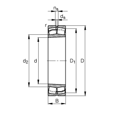 {ĝLS 23122-E1-K-TVPB,  DIN 635-2 ˜ʵҪߴ, FףF 1:12