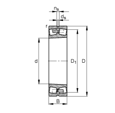 {ĝLS 23180-B-K-MB,  DIN 635-2 ˜ʵҪߴ, FףF 1:12