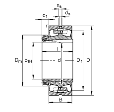 {ĝLS 23972-K-MB + H3972,  DIN 635-2 ˜ʵҪߴ, F׺;o